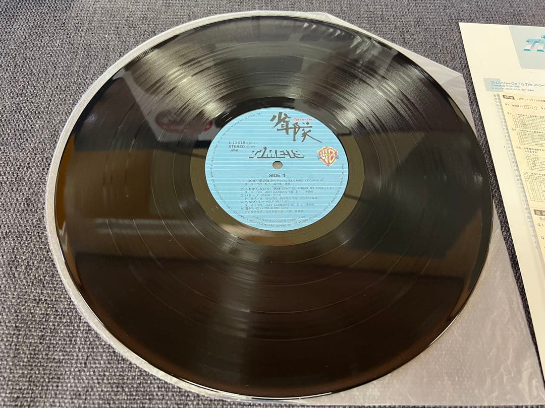 少年隊 TIME-19 レコード LP L-12618完品ステッカー付1987年