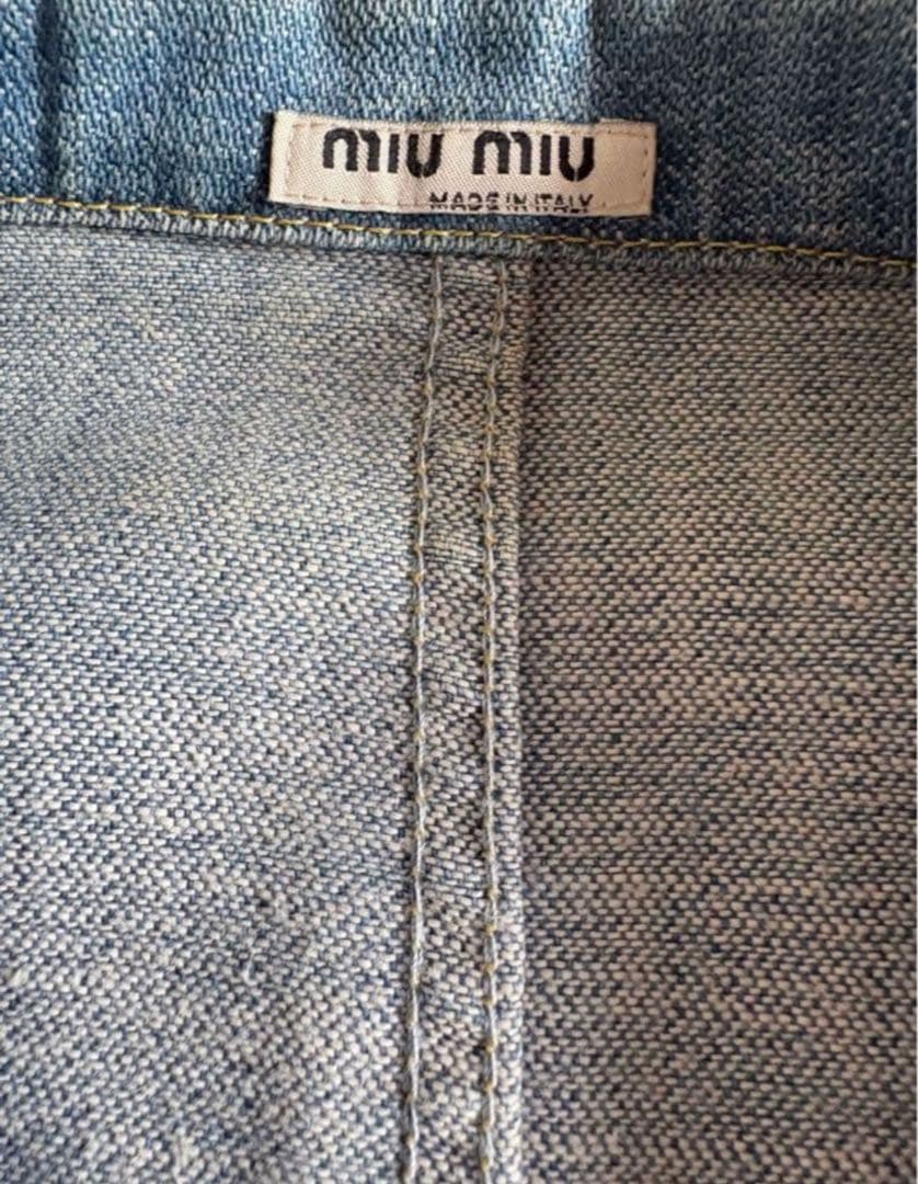 ち*る様 MIU MIU ミュウミュウ　デニムジャケット アウター　M