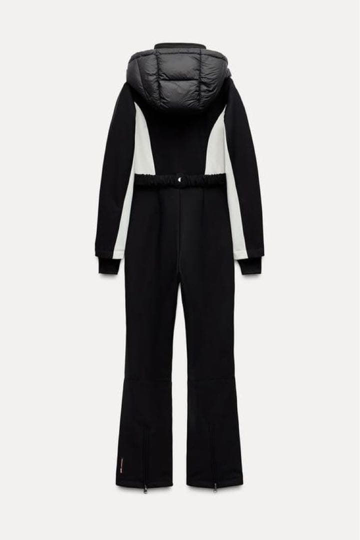 新品 ZARA 定価31,990円 フード付 ジャンプスーツ XS 1点限り♪