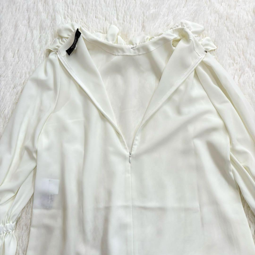 M’S GRACY エムズグレイシー フリルリボン ブラウス 38 日本製　美品