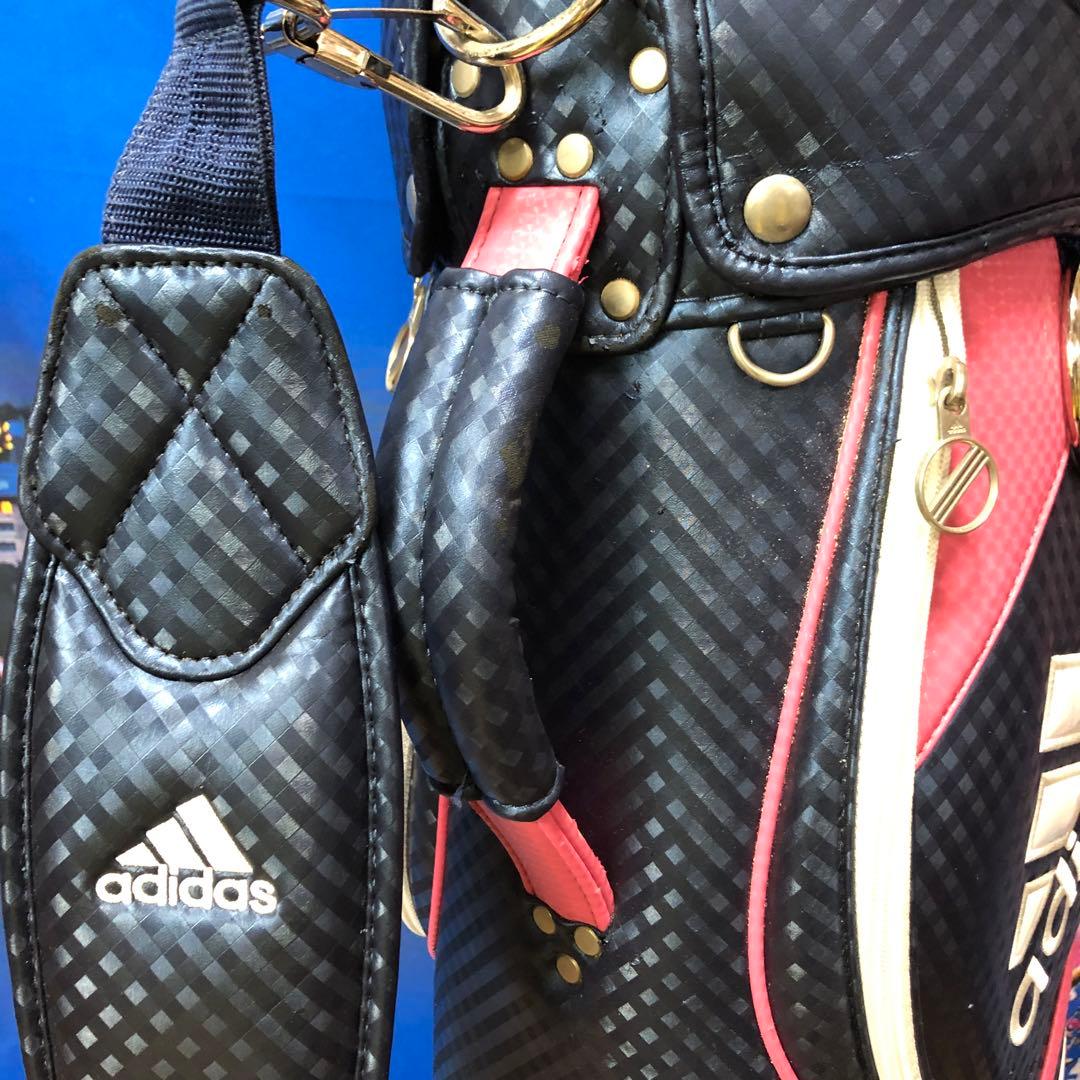 寶BV-1112 adidas アディダス キャディバッグ ネイビー/ピンク