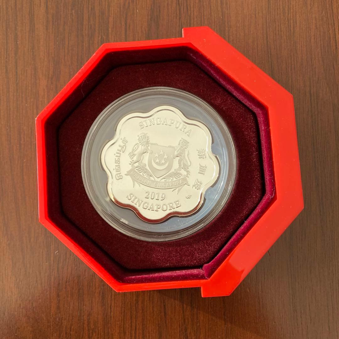 シンガポール　銀貨プルーフ