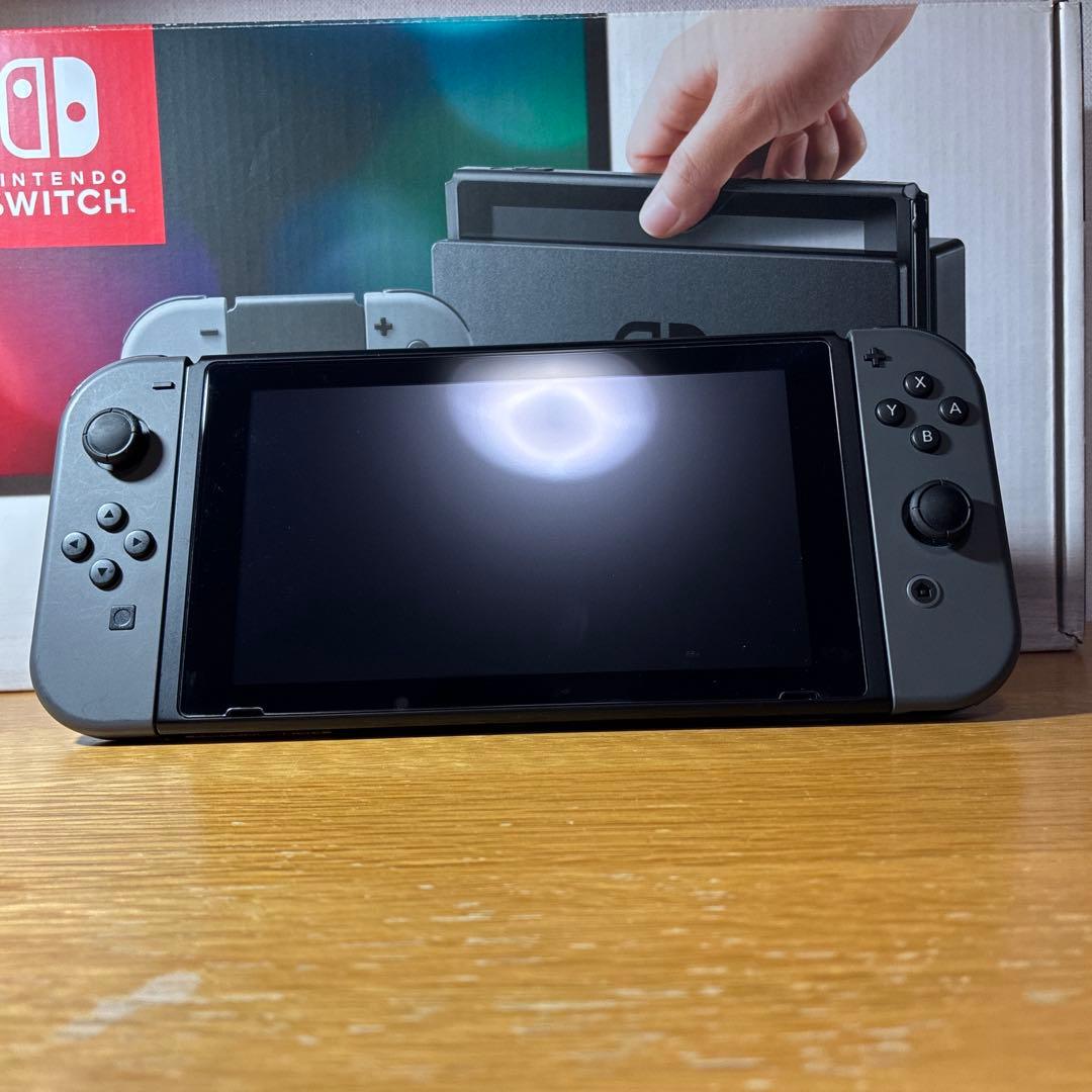Nintendo Switch 本体 グレー 動作確認済み 付属品あり