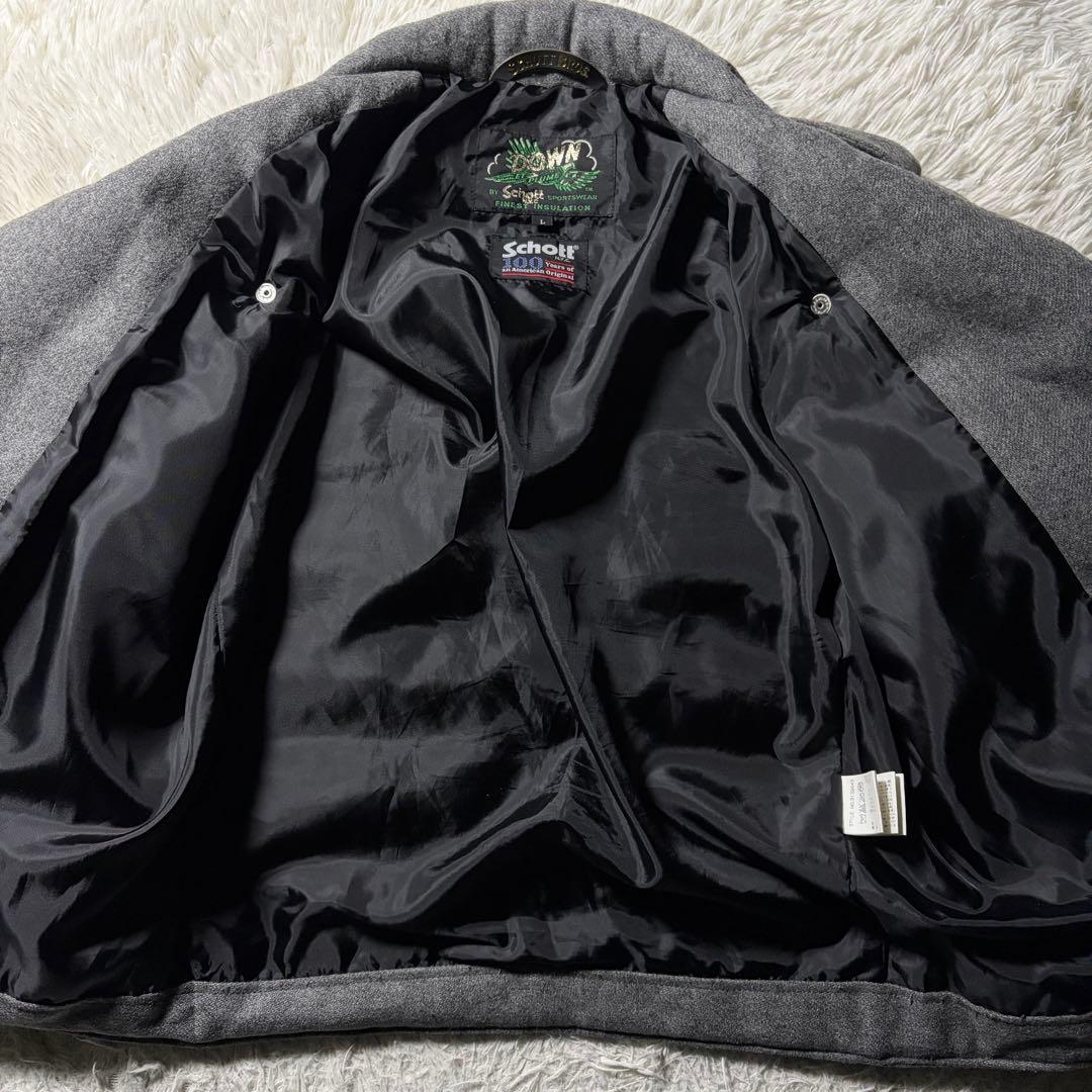 美品/希少モデル■schott ダウンジャケット　ライダース　ダブル　100周年