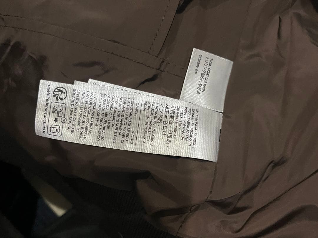 LEVI'S® CLAYTON LEATHER AVIATOR JACKET