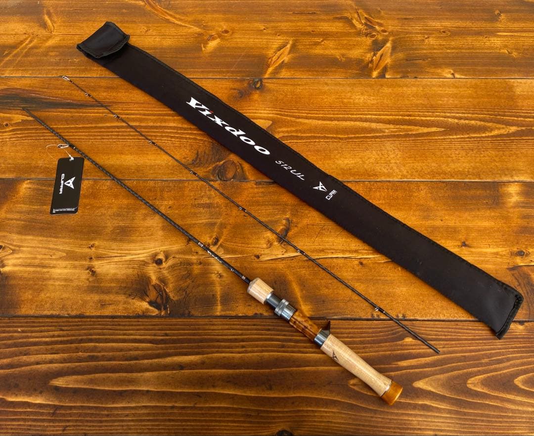 トラウトロッド　5ft1inch ウッドリールシート　渓流 天然木　ベイトロッド