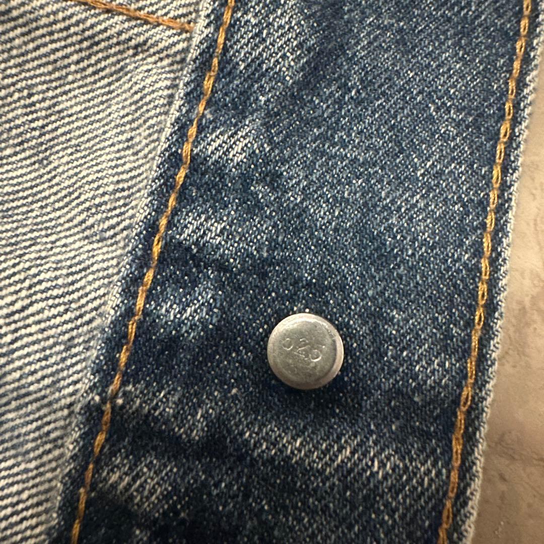 70s Levi's 70505 4thデニムジャケット布ケアタグ