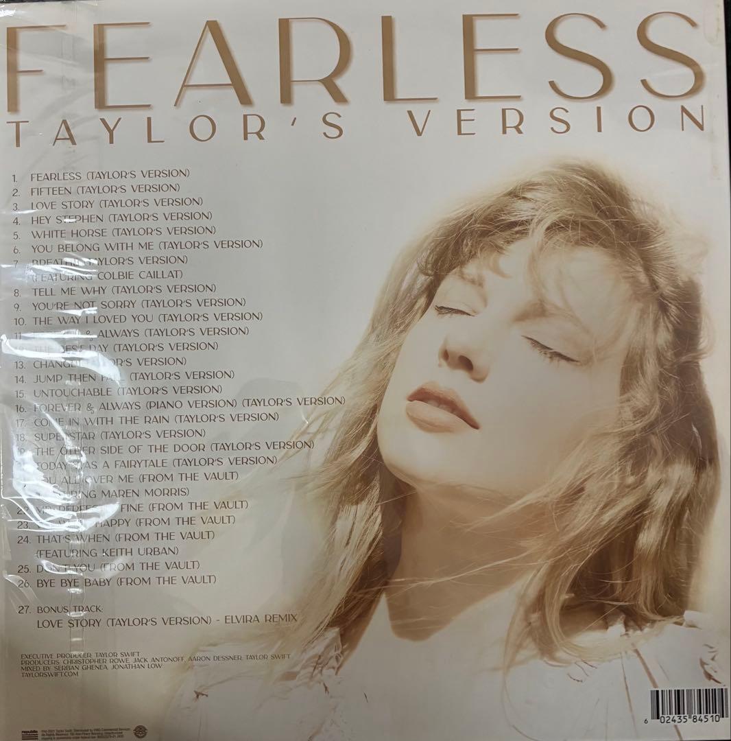 洋楽 Taylor Swift Fearless (Taylor's Version)