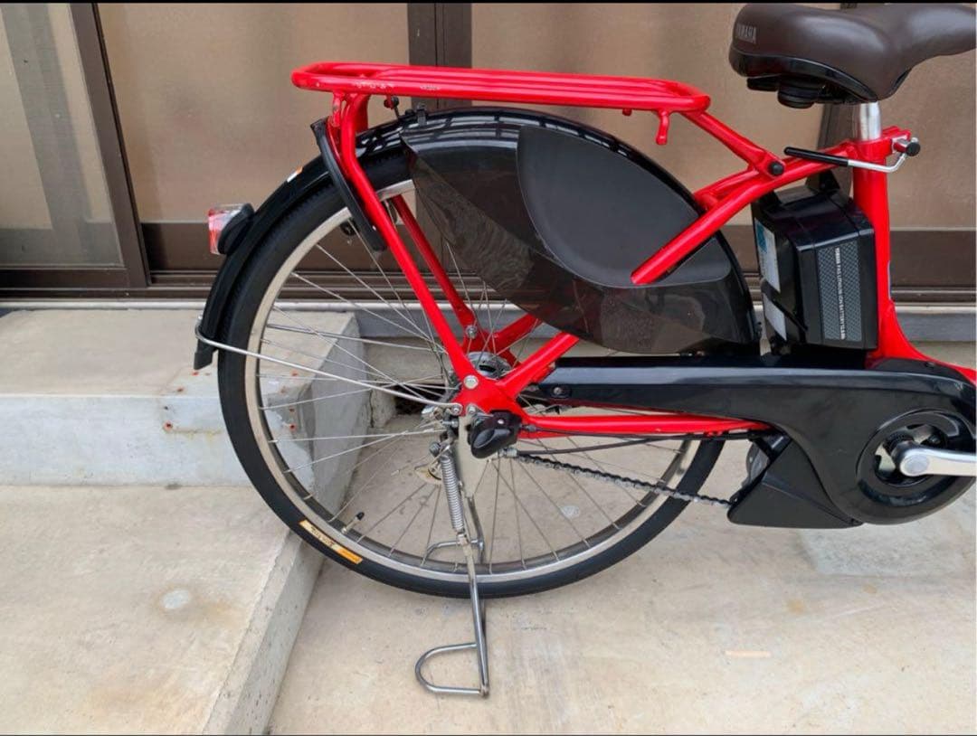 電動自転車　№6788 ヤマハ PAS With 24インチ　レッド
