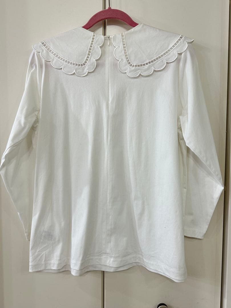 yori スカラップカラーロンtee