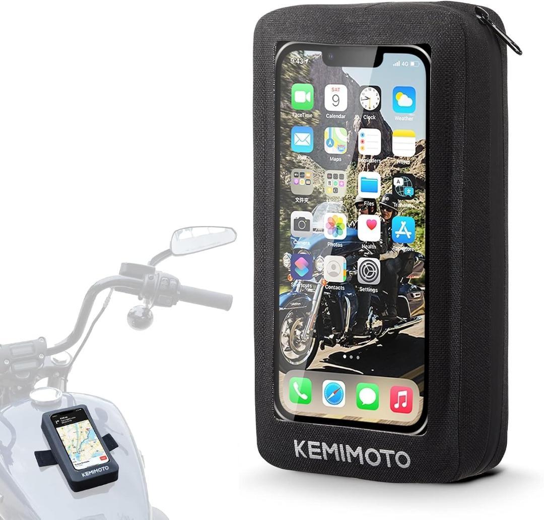 KEMIMOTO タンクバッグ 防水 バイク スマホ マグネット 磁石 タンクバ