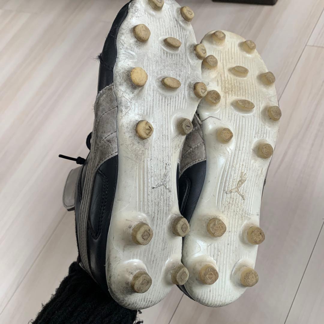 PUMA ブラック サッカーシューズ パラメキコ　25.5