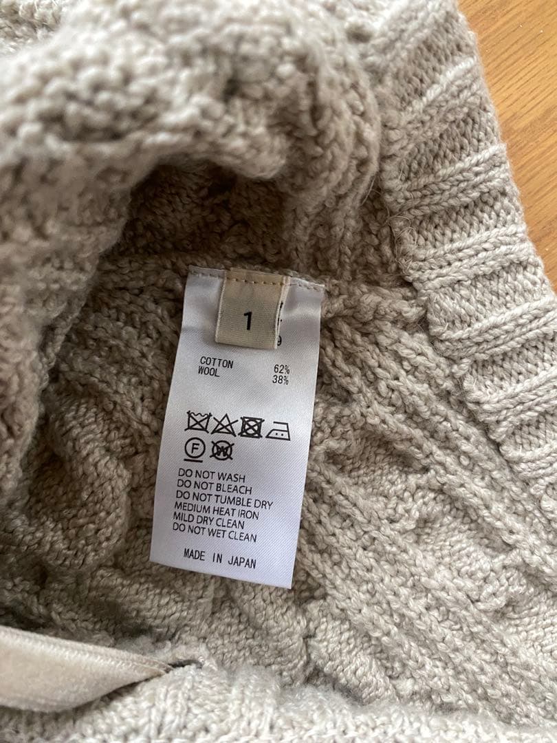 unfil | ケーブルニット ボトルネックベスト WOMEN 美品