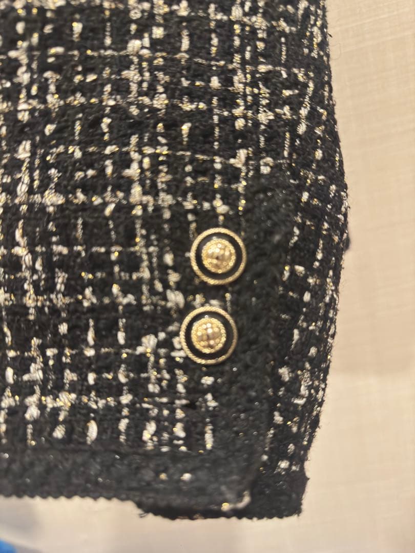 【Alude】final lame elegant tweed jacket