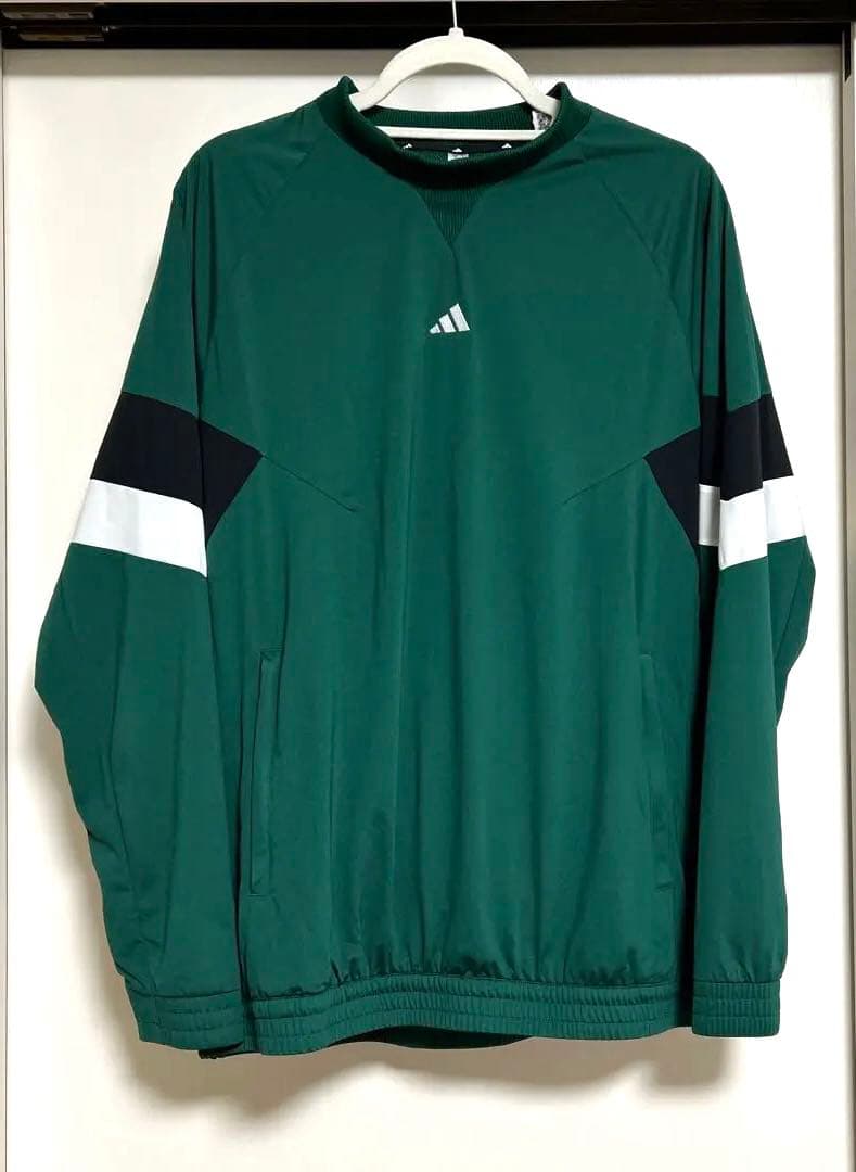 【美品】アディダス　adidas グリーン ジャケット メンズXL