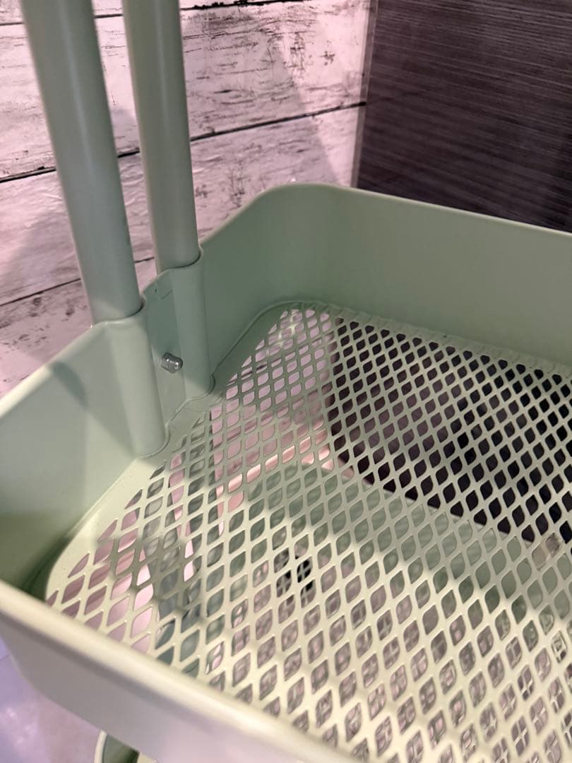 IKEA RÅSKOG（ロースコグ）大サイズ 蓋（木製天板）付き