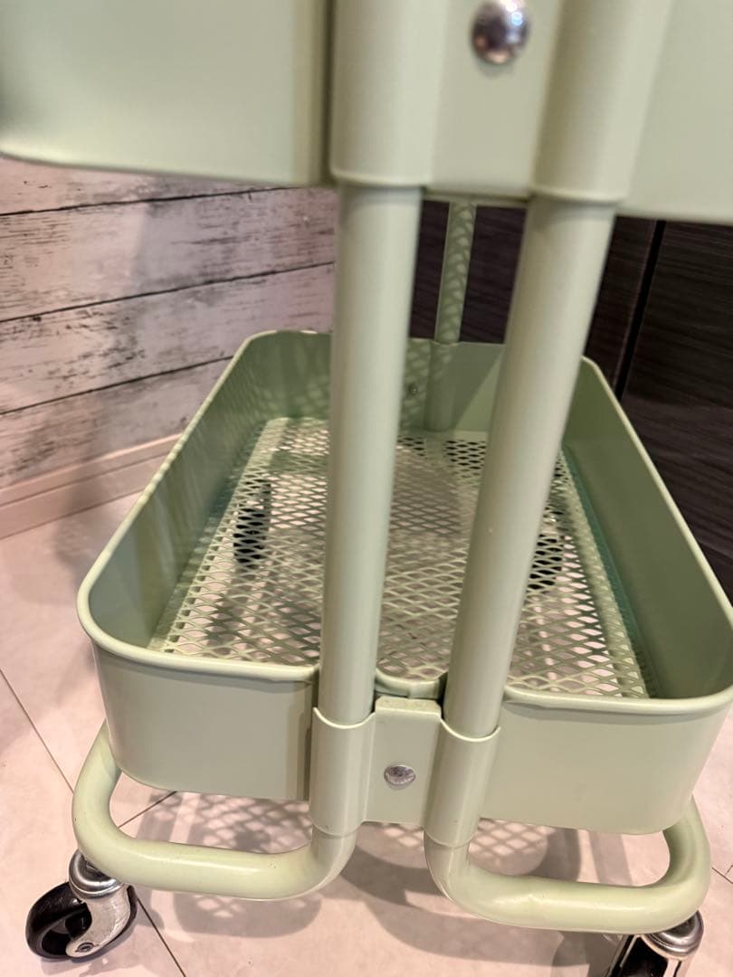 IKEA RÅSKOG（ロースコグ）大サイズ 蓋（木製天板）付き