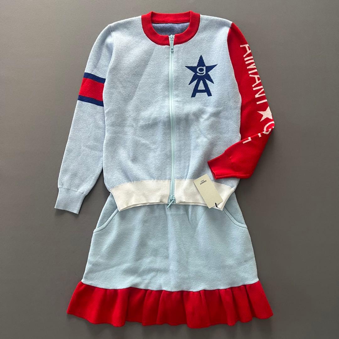 【新品】AIMANT GOLF エマンゴルフ　セットアップ　ニット　レディース