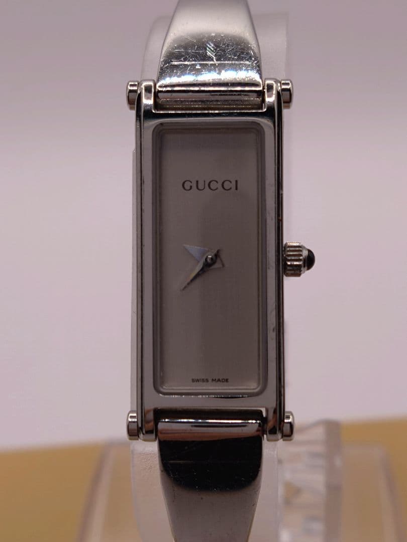 【新品電池】グッチ　GUCCI レディース　腕時計　シルバー