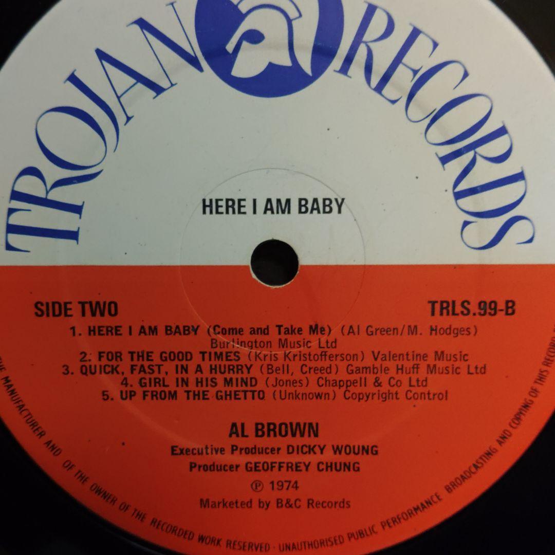 洋楽 here i am baby/al brown