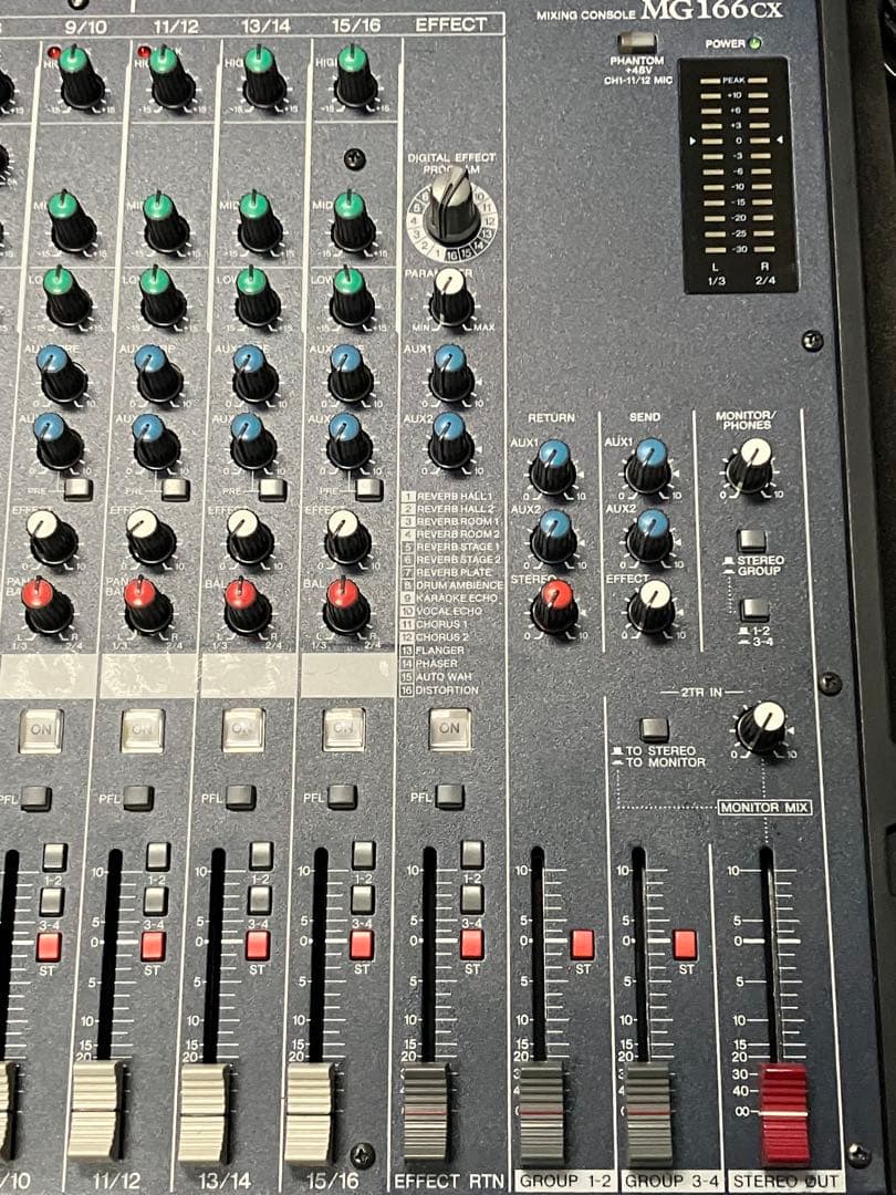美品YAMAHA MG166CX アナログミキサー 16チャンネル