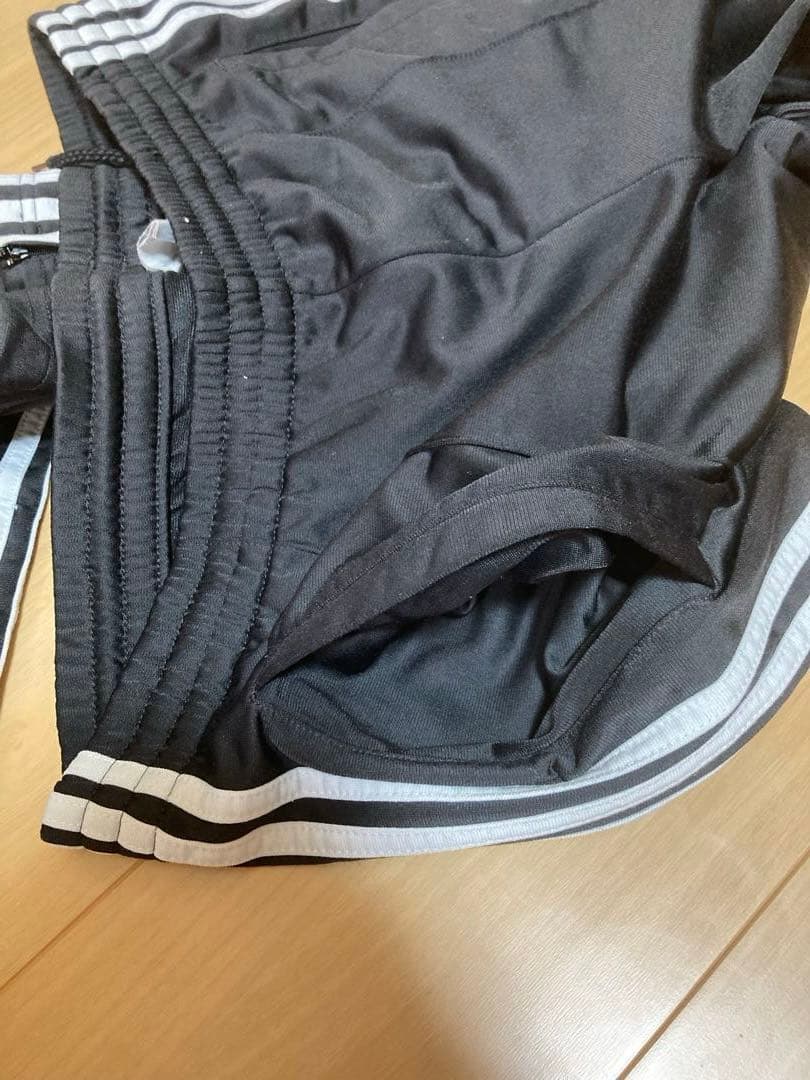 00s adidas アディダス　トラックパンツ　ワイドストレート　黒