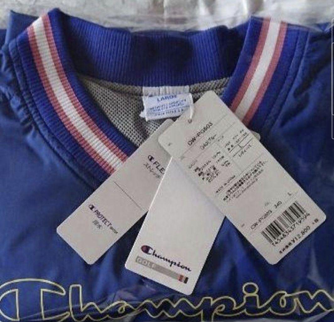 新品 L Champion USA golf jacket プロ着用モデル 青色