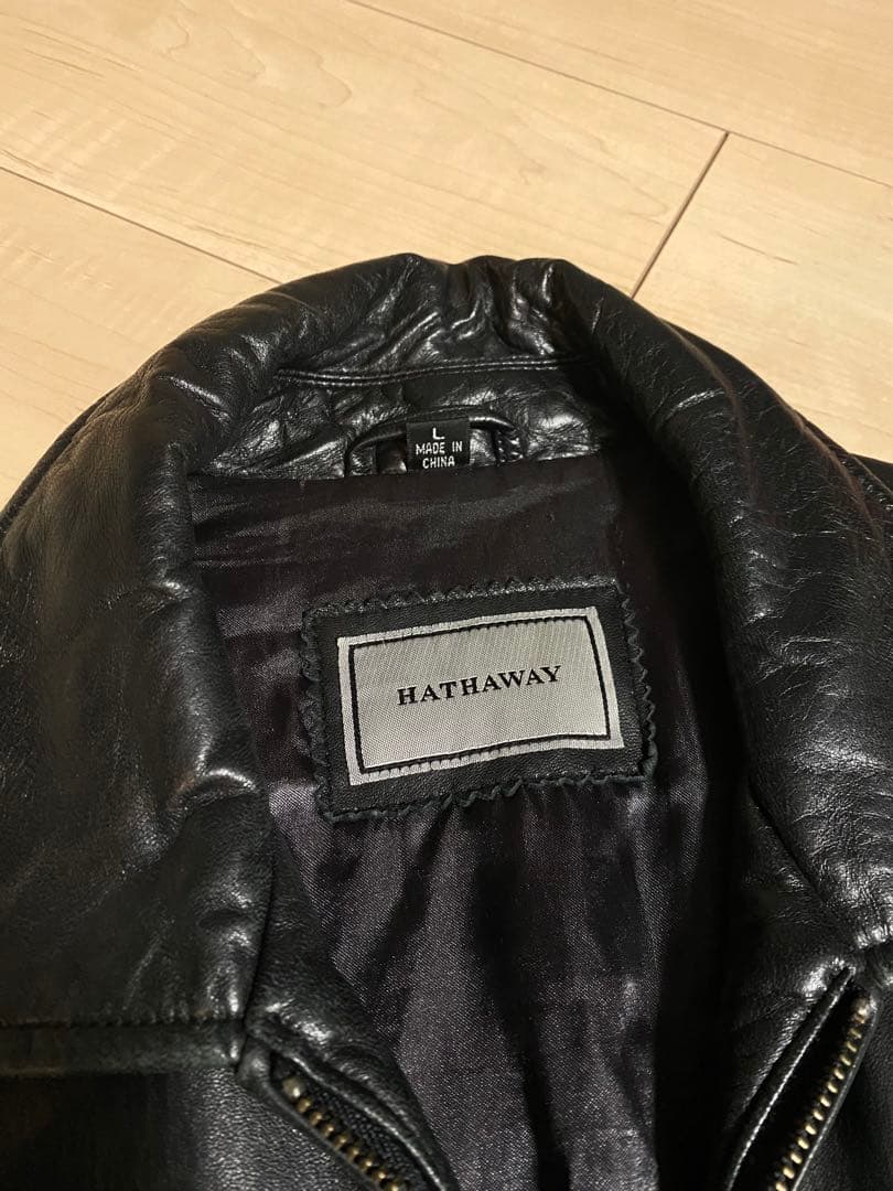 ハサウェイ　Hathaway ラムレザー　スウィングトップ