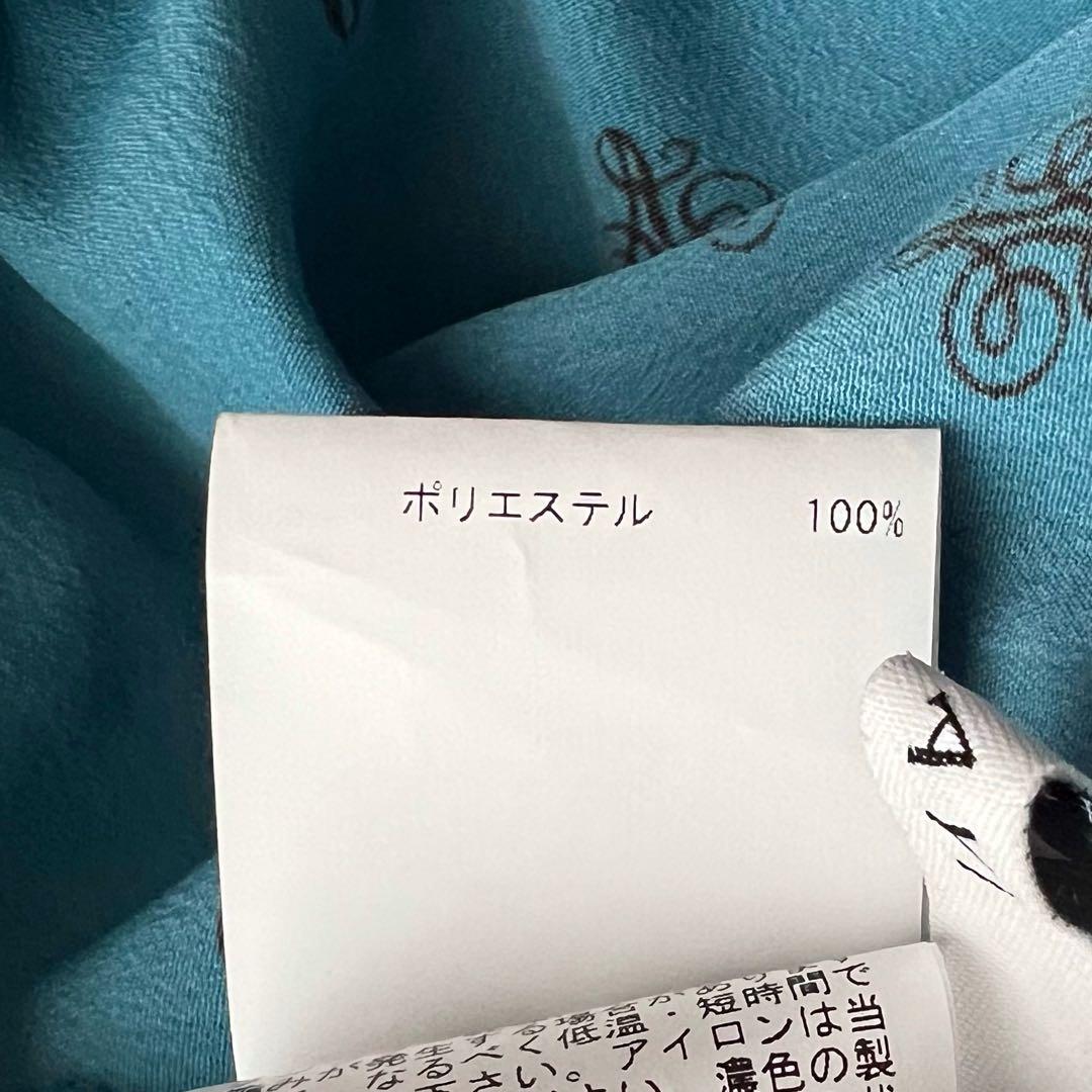 さ*つ様 ANAYI アナグラムドットプリントフリル ワンピース　38 ブルー系