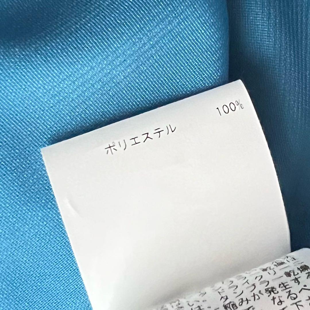 さ*つ様 ANAYI アナグラムドットプリントフリル ワンピース　38 ブルー系