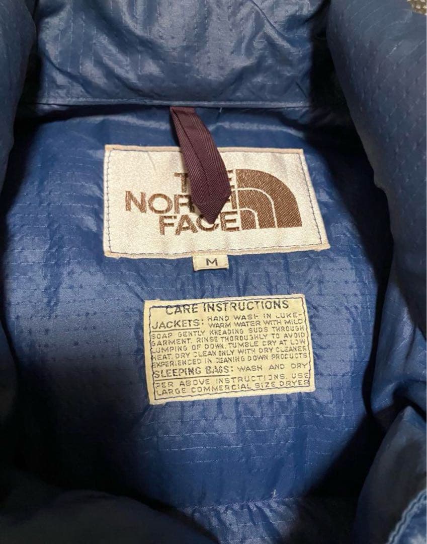 70s ノースフェイスTHE NORTH FACE 茶タグ ダウンベスト
