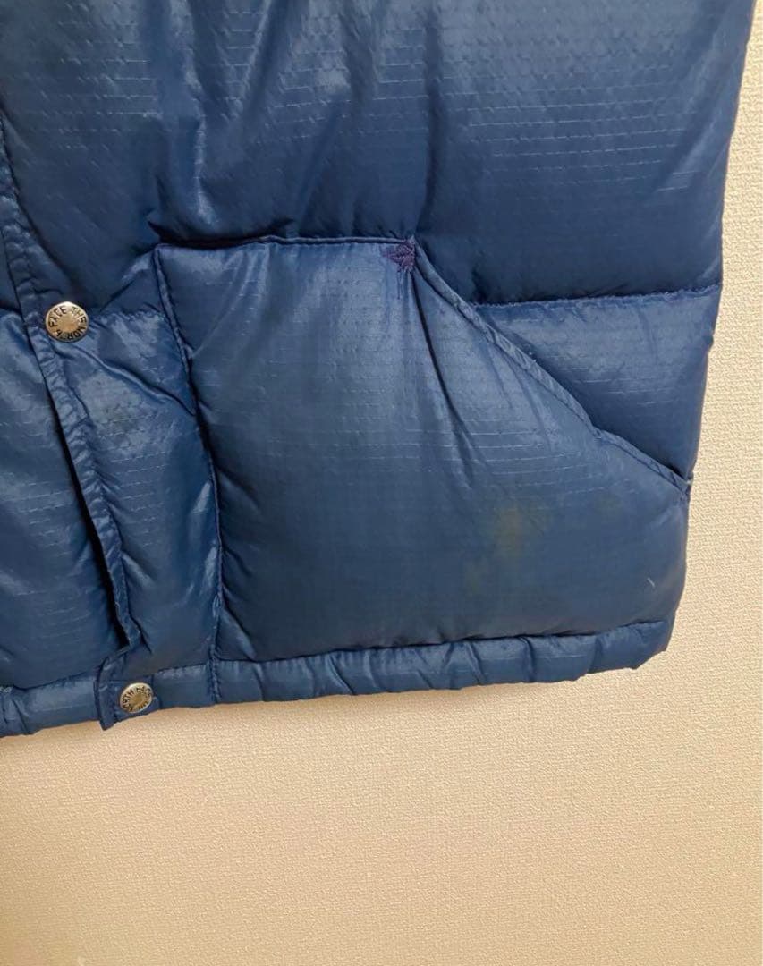 70s ノースフェイスTHE NORTH FACE 茶タグ ダウンベスト