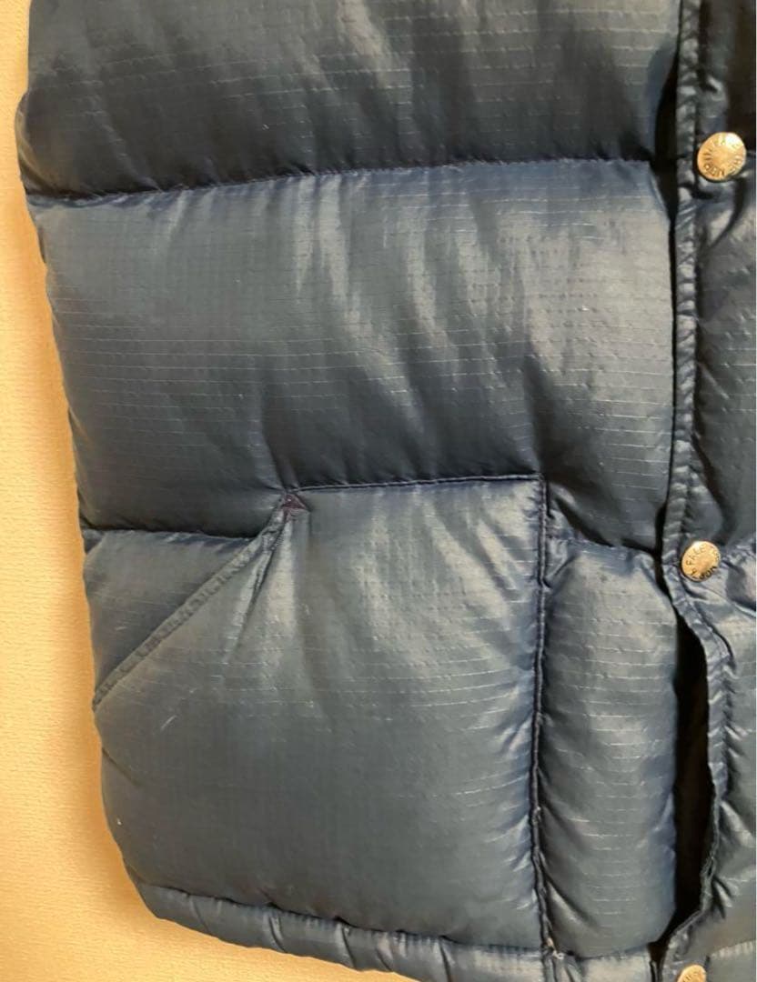 70s ノースフェイスTHE NORTH FACE 茶タグ ダウンベスト