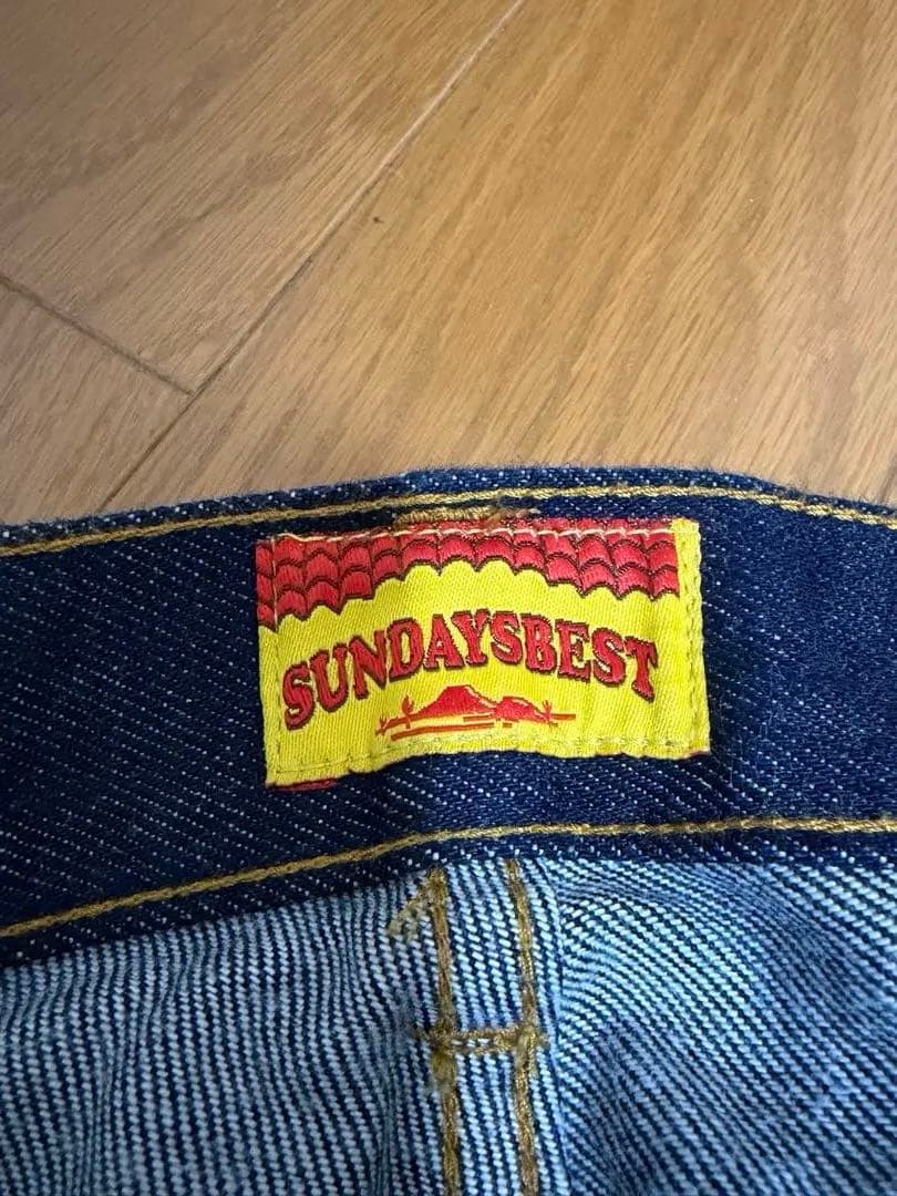 パンツ SUNDAYS BEST ONE WASH BLUE DENIM