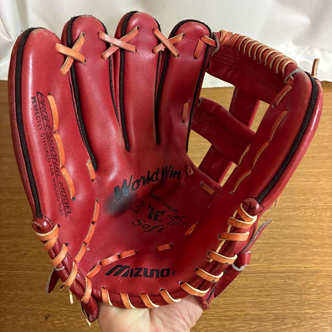 ミズノ ガチ 一般軟式 ソフト グローブ グラブ 内野用 美品