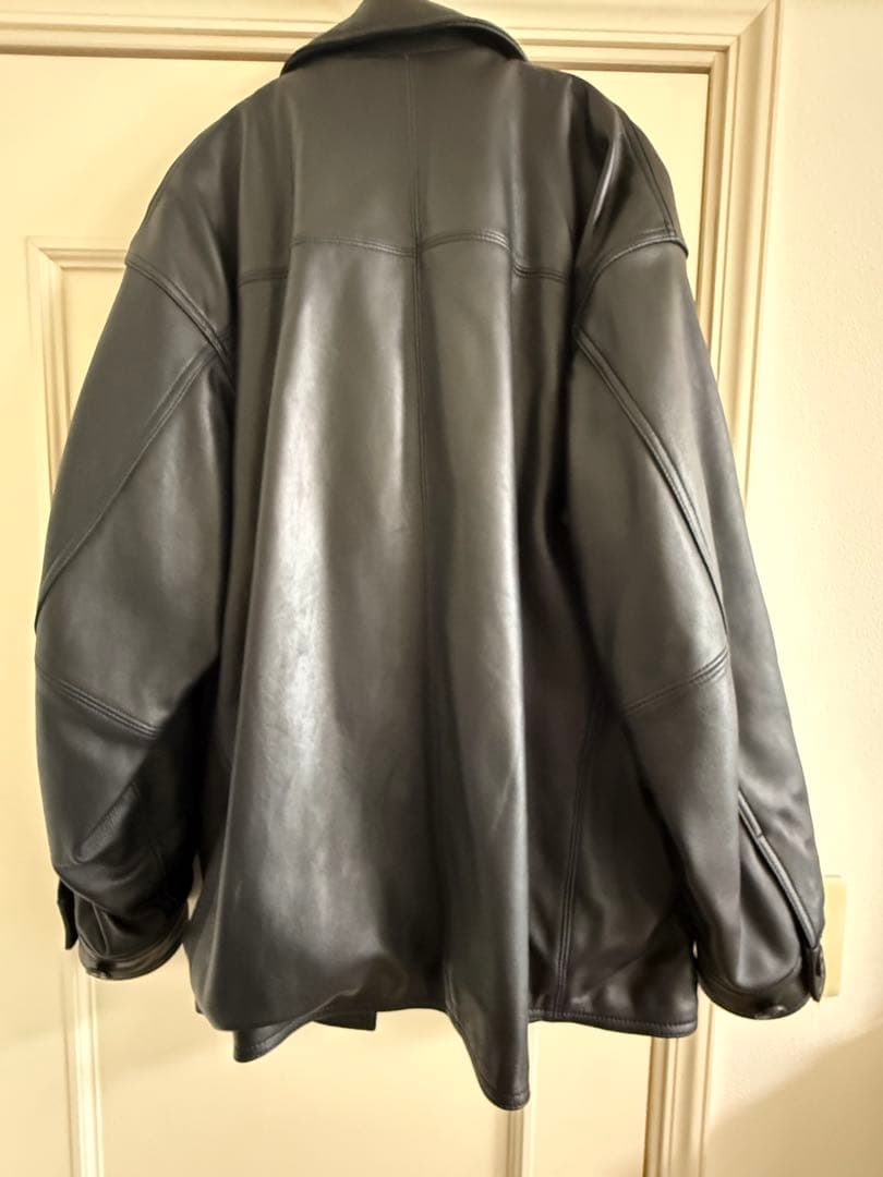 lamb leather/ラムレザー　カーコート　Mサイズ