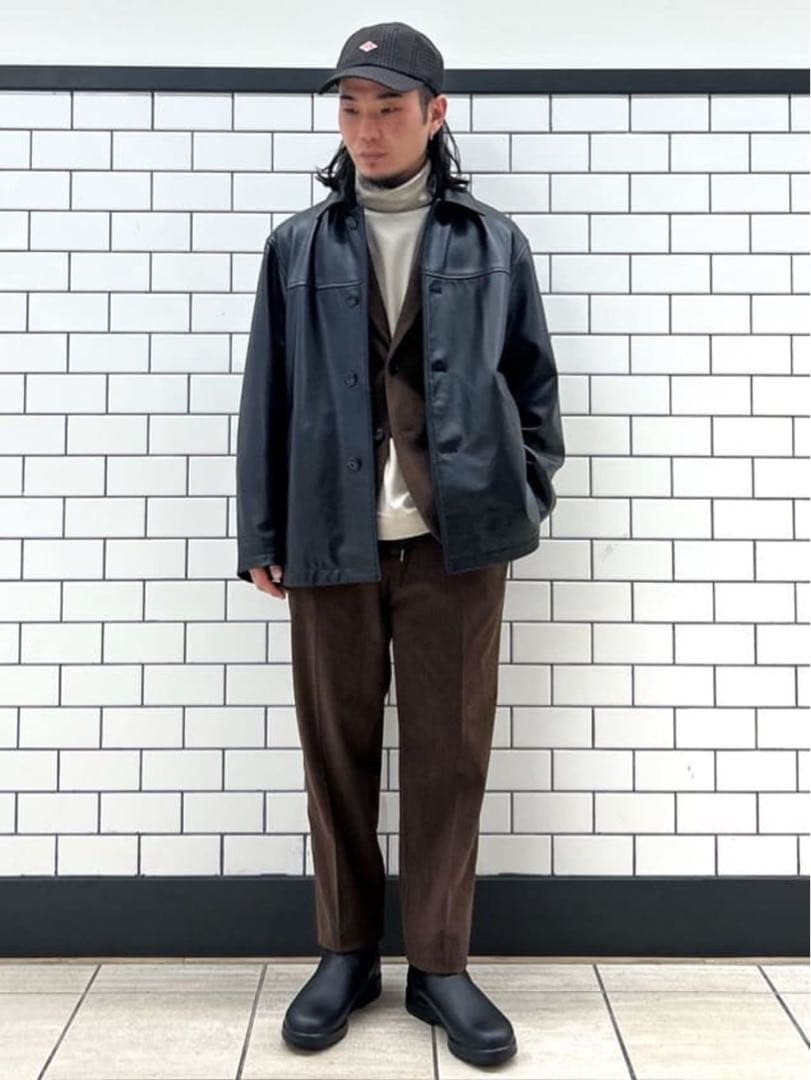 lamb leather/ラムレザー　カーコート　Mサイズ