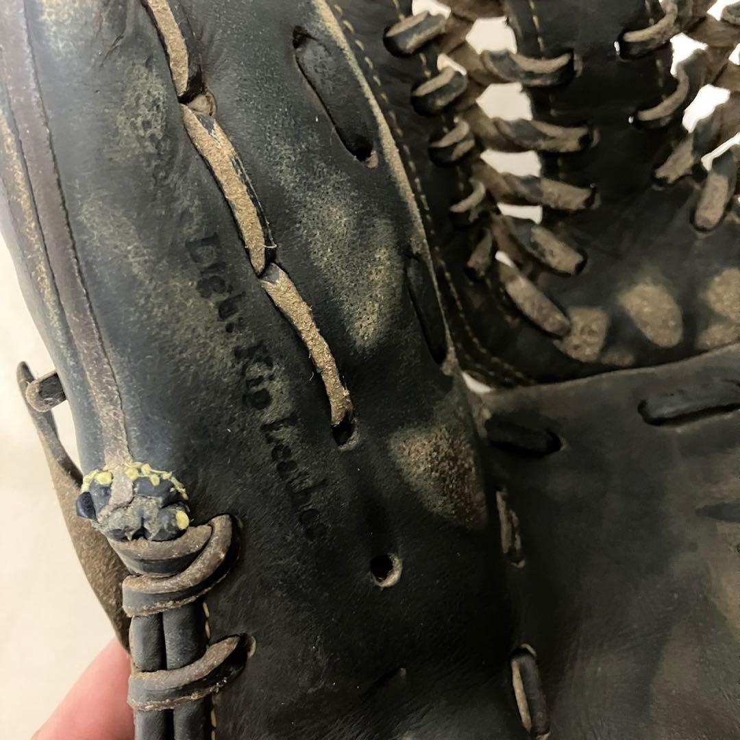 ミズノプロ　硬式グローブ　野球　ブラック　キップレザー