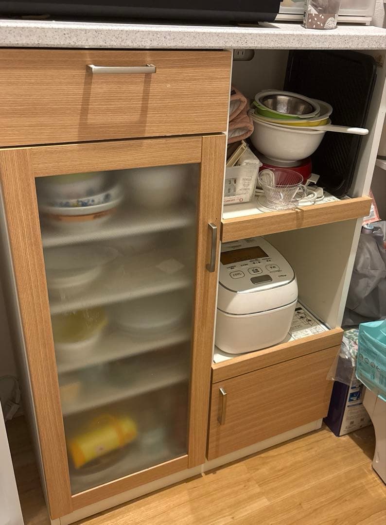 ね*こ様 値下げ不可　即購入可※発送日限定3/28〜4/1 カップボード食器棚キ