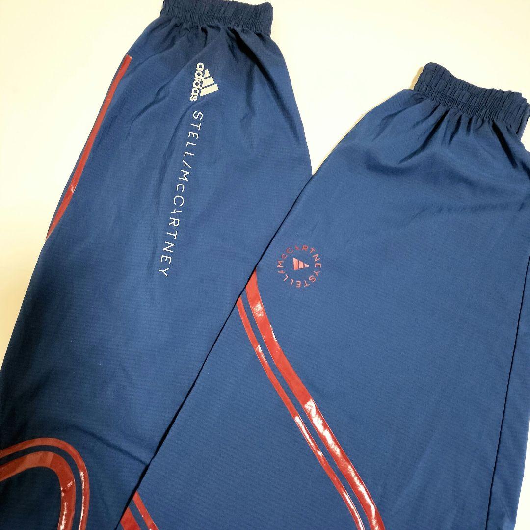 adidas ステラマッカートニー 軽量 トラックパンツ ブルー KRSサイズ