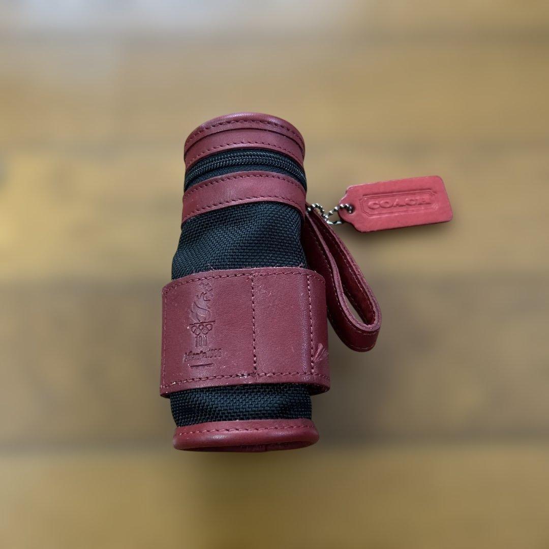 希少　赤Coach ゴルフボールケース 1996 アトランタ五輪限定コレクション