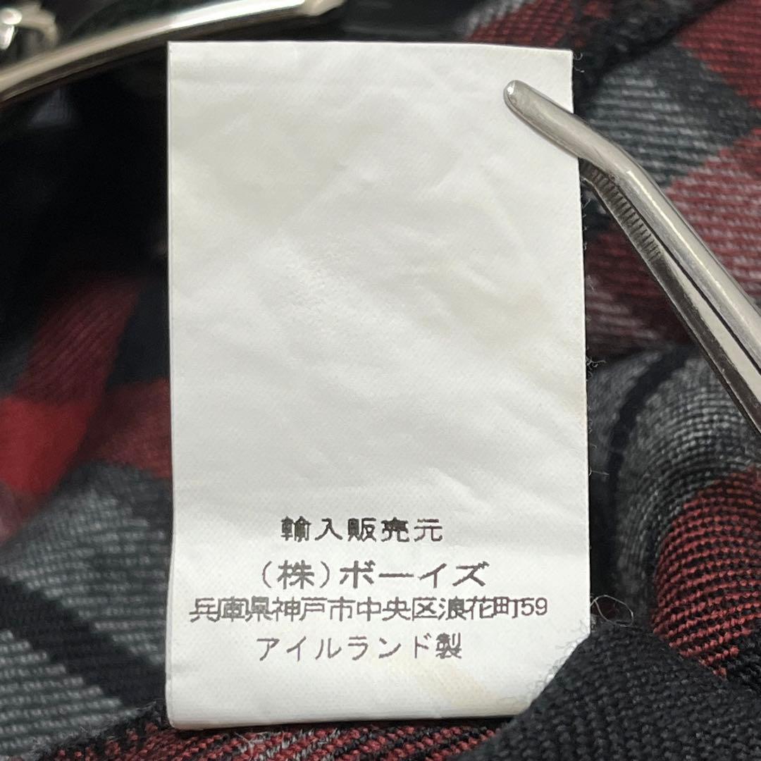 アイルランド製 オニールオブダブリン ポンチョ チェック フリー レザーベルト