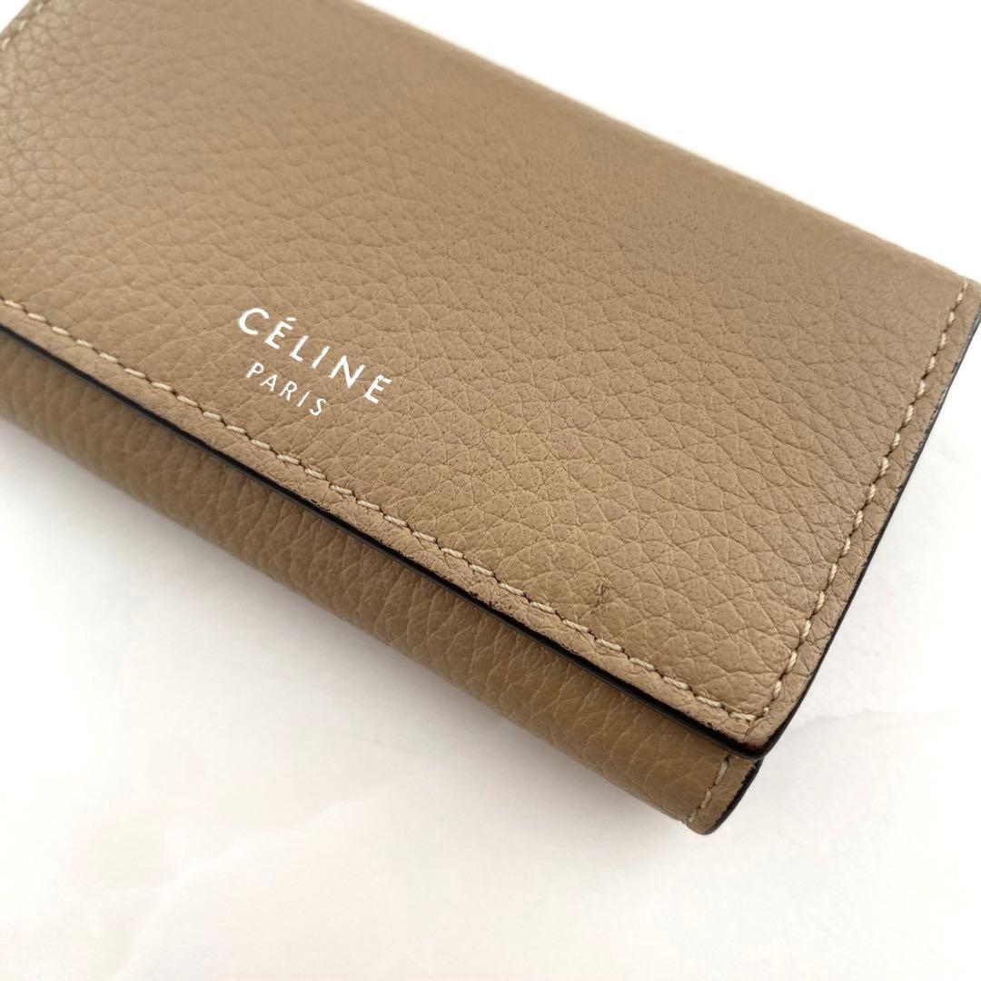CELINE セリーヌ　キーケース　希少　旧ロゴ　フィービー　バイカラー