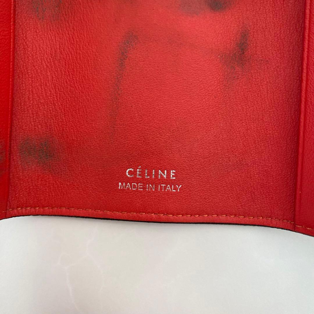 CELINE セリーヌ　キーケース　希少　旧ロゴ　フィービー　バイカラー