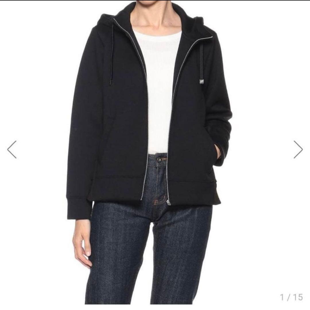 BARNEYSNEWYORKフリルパーカー　ネイビー ジップ付き M 38