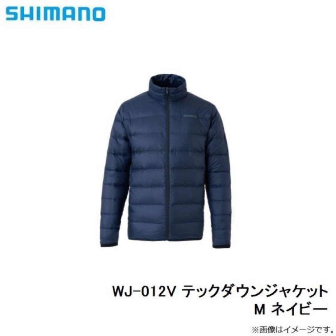 ③SHIMANO テックダウンジャケット WJ-012V ダークネイビー M