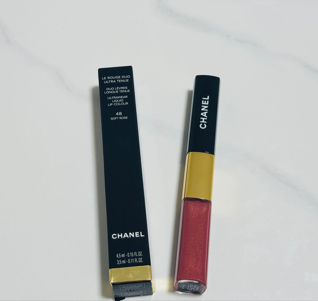 【新品】CHANEL ルルージュデュオウルトラトゥニュ 48 ソフトローズ