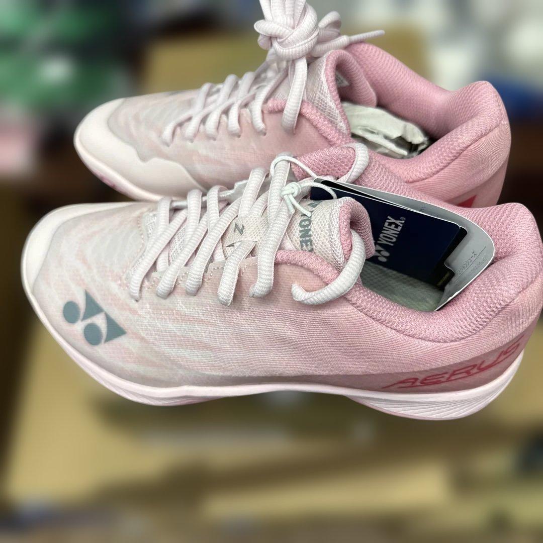 YONEX AERUS バドミントンシューズ ピンク22.5cm