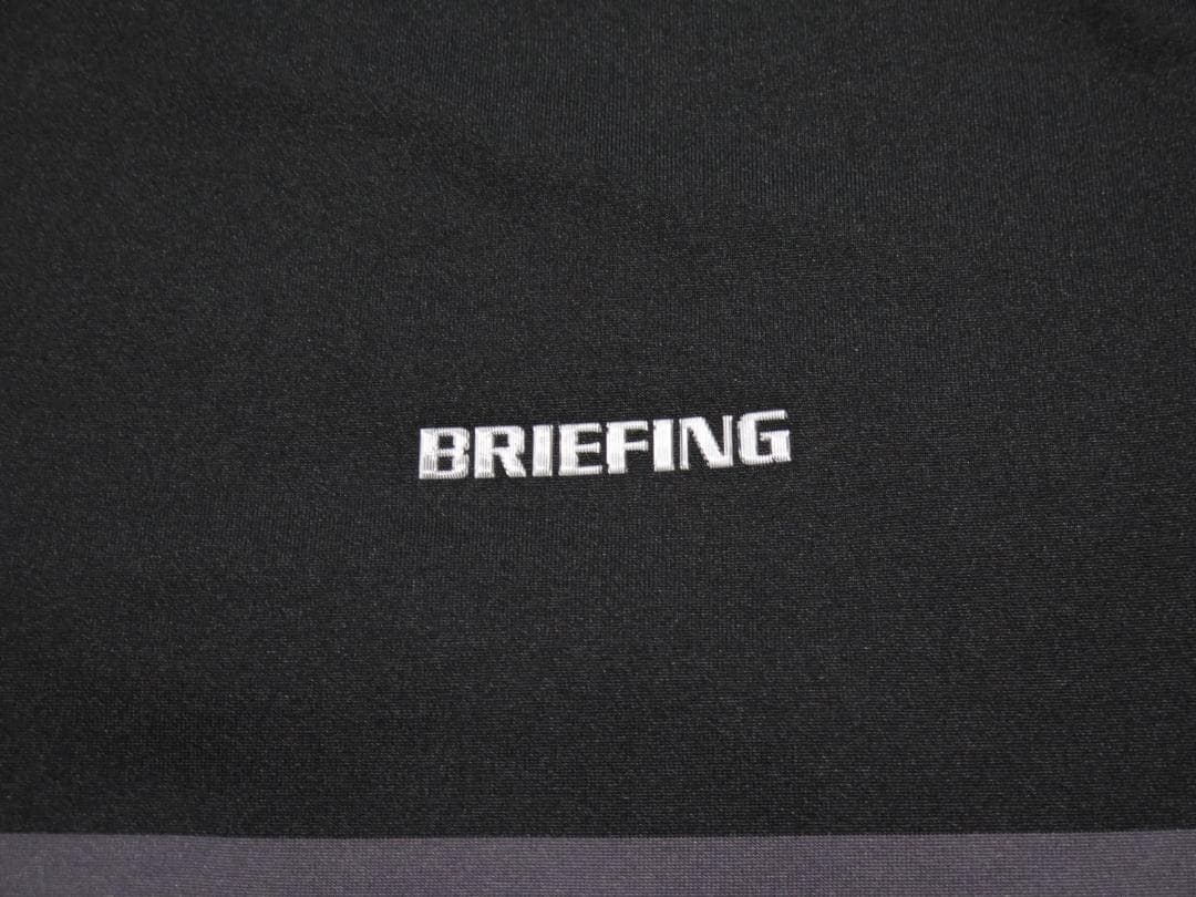 ⓂBRIEFINGGOLFブリーフィングゴルフストライプRFシャツブラック