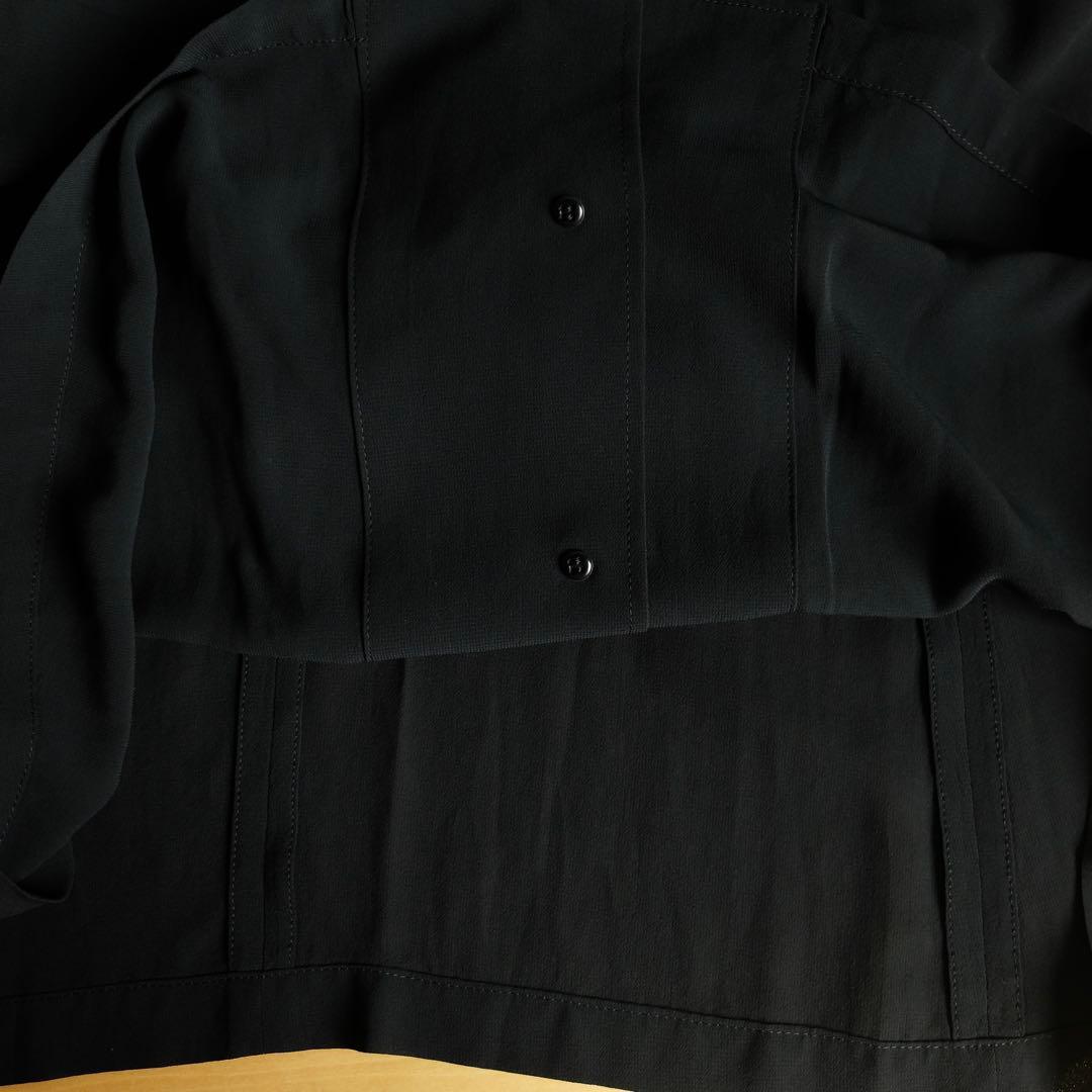 ワイズ Y'sヨウジ ヤマモト 前ボタン ロングワンピース ジレ 黒
